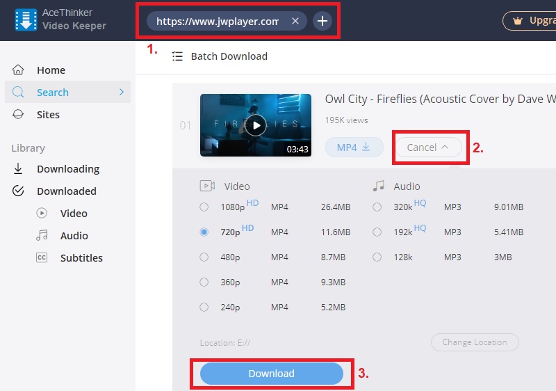 download jwplayer videos vk step2