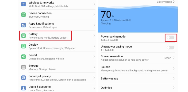 powersavingmode android