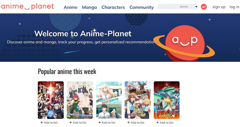 anime planet