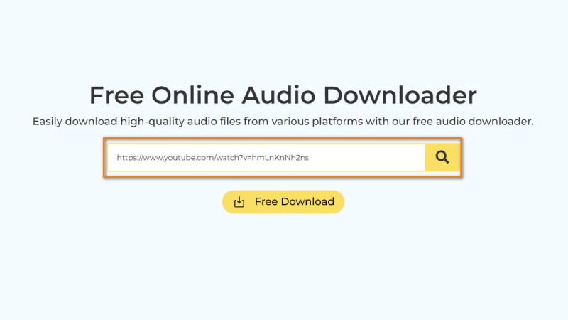Copy the YouTube Video URL