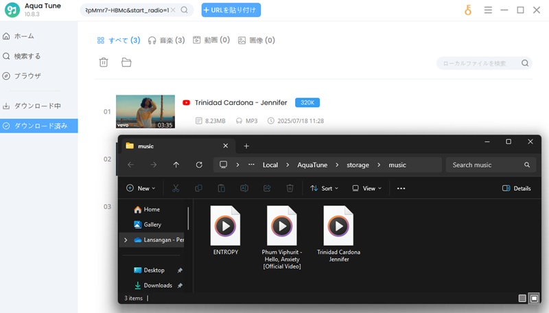 output folder