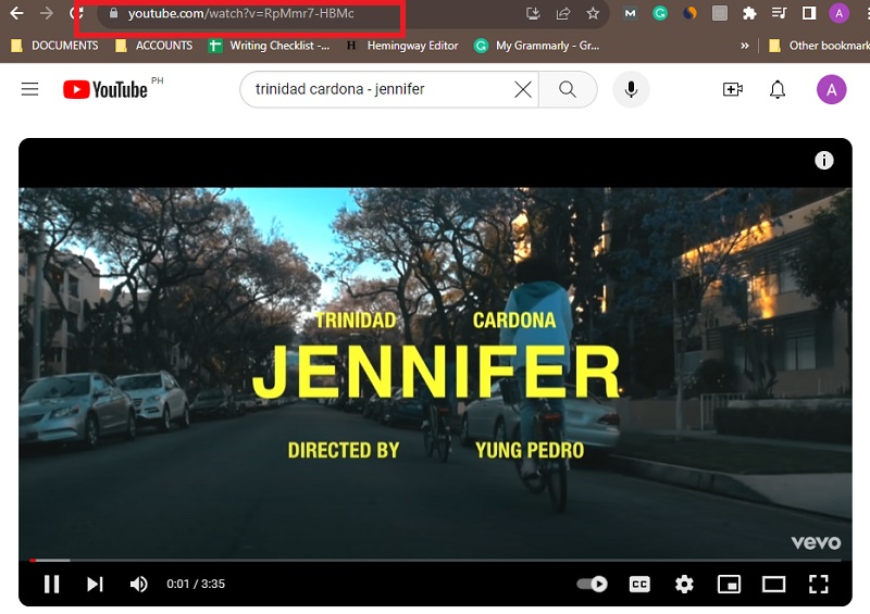 copy url